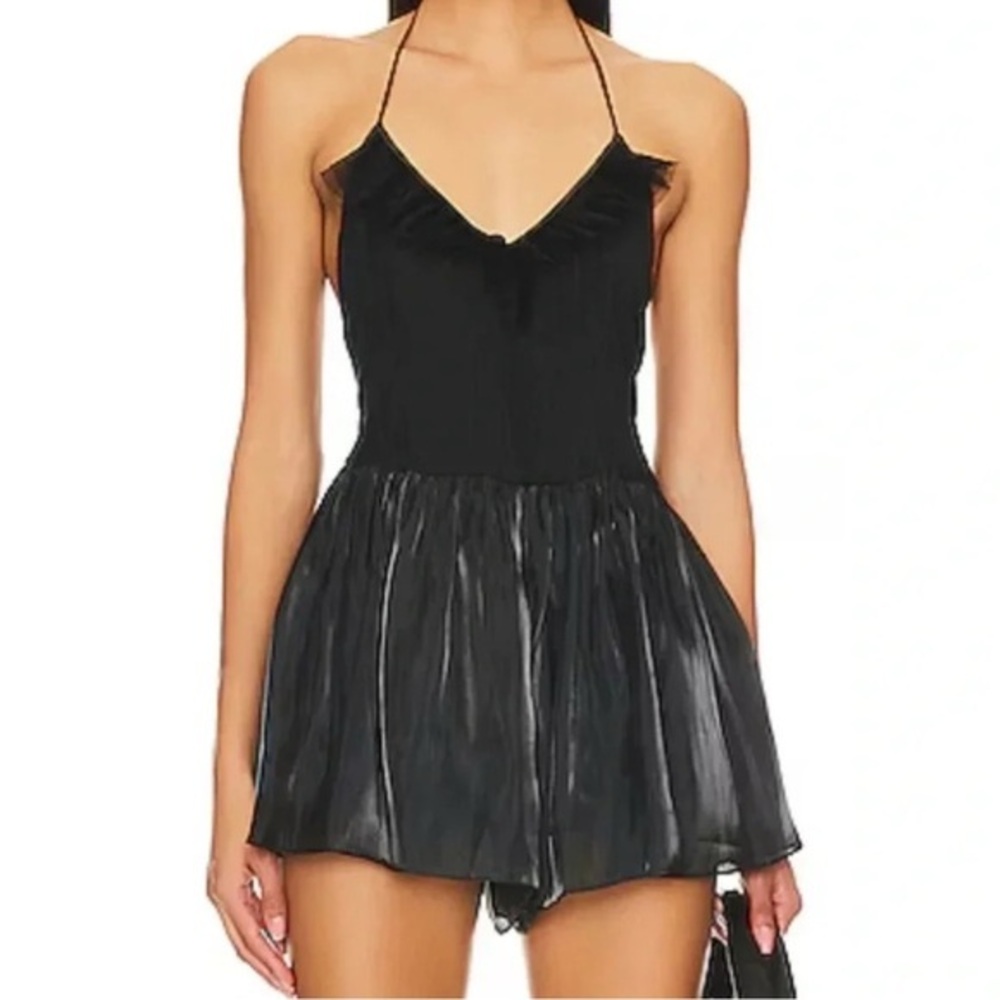 FREE PEOPLE Do A Twirl Romper in Black